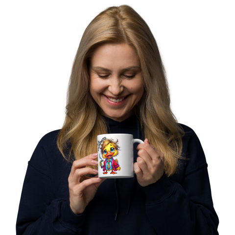 Cana cu Doua Fete, 330 ml, ceramica – Starea sincera dinainte și de după cafea,  [2]