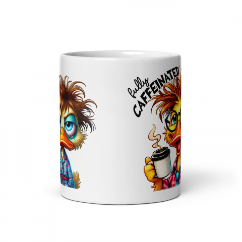 Cana cu Doua Fete, 330 ml, ceramica – Starea sincera dinainte și de după cafea,  [5]