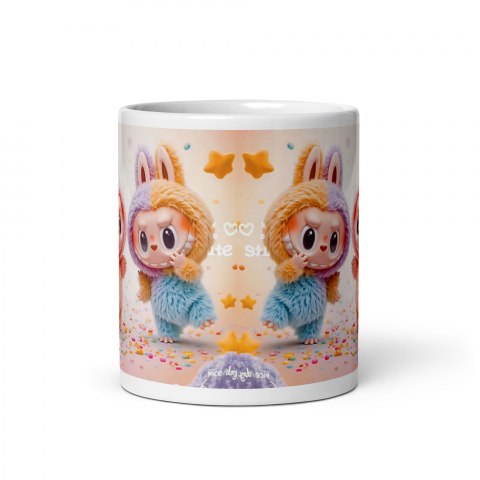 Cana Labubu 330 ml, ceramica – Design adorabil, perfectă pentru revânzare,  [5]
