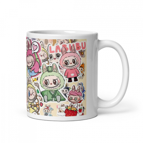 Cana Labubu 330 ml, ceramica – Design adorabil, perfectă pentru revânzare,  [6]