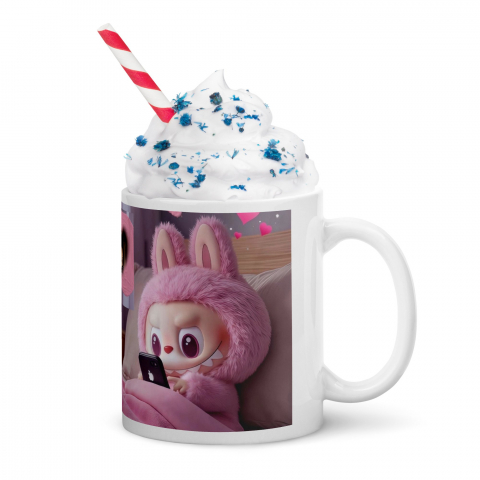 Cana Labubu 330 ml, ceramica – Design adorabil, perfectă pentru revânzare,  [6]