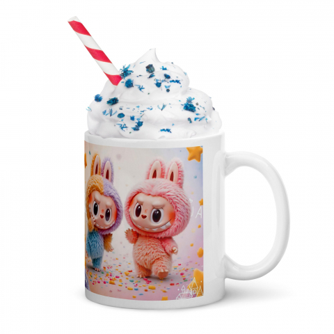 Cana Labubu 330 ml, ceramica – Design adorabil, perfectă pentru revânzare,  [2]