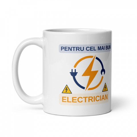 Cana personalizata Pentru cel mai bun Electrician – Cadou special – 330 ml  [2]