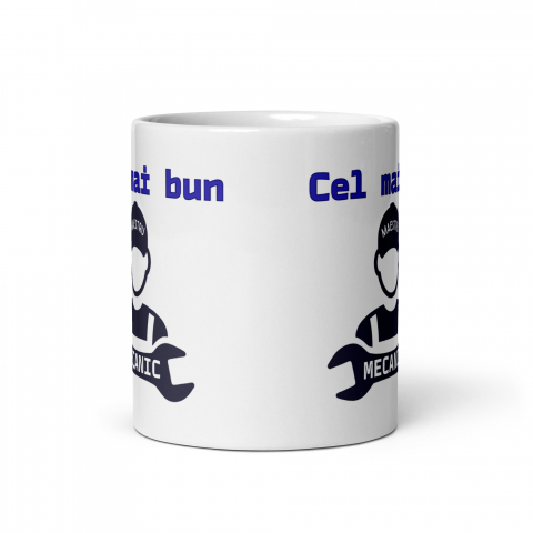 Cana personalizata Pentru cel mai bun mecanic – Cadou special – 330 ml  [4]