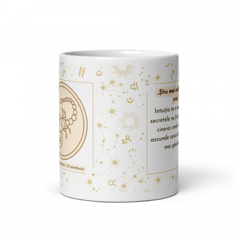 Cana personalizata „Scorpion – Intensitate si Mister” – 11 oz. 330 ml  [4]