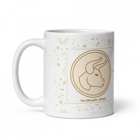 Cana personalizata „Taur – Stabilitate si Perseverenta” – 11 oz. 330 ml  [2]