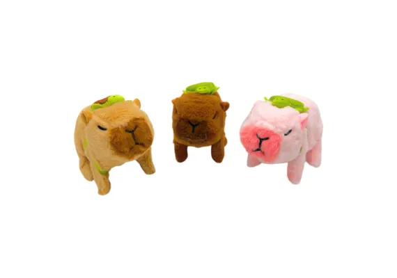 Jucarii interactive - Capybara Interactiva din Plus – Jucarie Adorabila cu Sunete, 15cm, calitate superioara, 