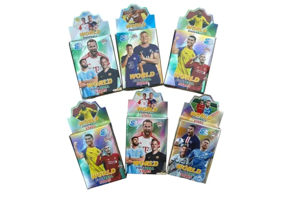Baieti - Cartonase de colectie, model cu jucatori de fotbal, 
