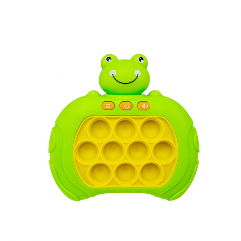 Baieti - Consola pop-it 999 nivele, Speed Pass Game Machine, model Broscuta, 13×13×6cm, +3ani,