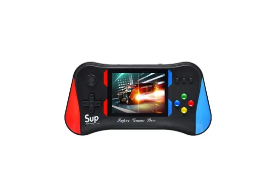 Jucarii interactive - Consolă portabilă cu 500 jocuri, pentru doi jucători, ecran 3.5 inch – Distracție clasică în format modern, 