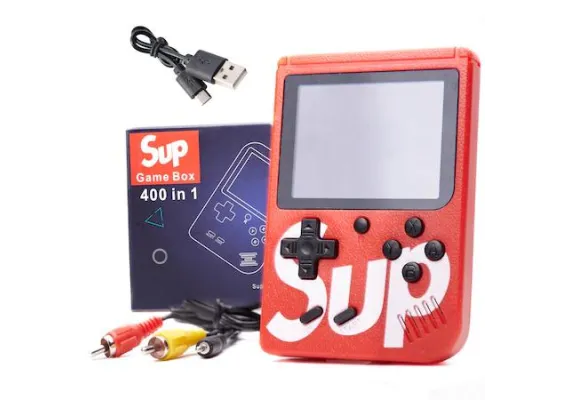 Jucarii interactive - Consolă portabilă Game Box, 400 de jocuri – Distracție retro oriunde, oricând, 