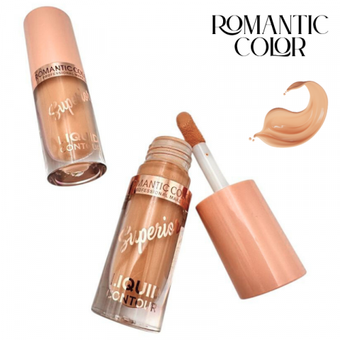 Machiaj & Frumusete - Contur Lichid Romantic Color 01, 4.9ml – Liquid Contour cu pensula, finish natural si definitie precisa, BaoBao