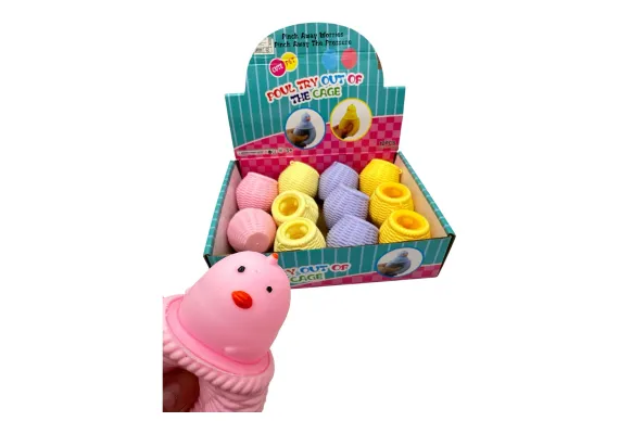 Jucarii Antistres Squishy - Cos cu Puisor – Jucarie Squishy Antistres Moale, Amuzanta si Relaxanta, pentru Copii si Adulti, 