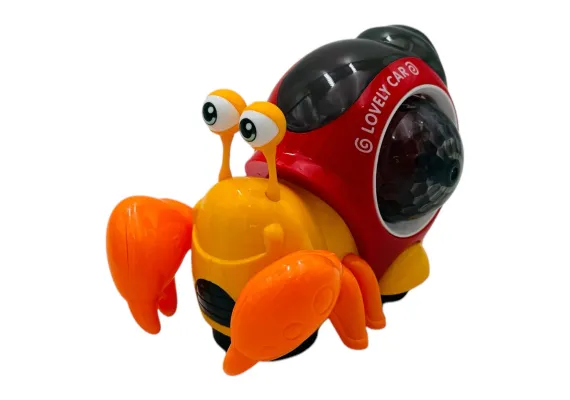 Jucarii, Copii & Bebe - Crab Interactiv cu Lumini si Sunete, 13.5x10.9 cm - Distractie si Joaca Creativa, 13×10.5×9.5cm 