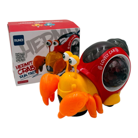 Crab Interactiv cu Lumini si Sunete, 13.5x10.9 cm - Distractie si Joaca Creativa, 13×10.5×9.5cm  [2]
