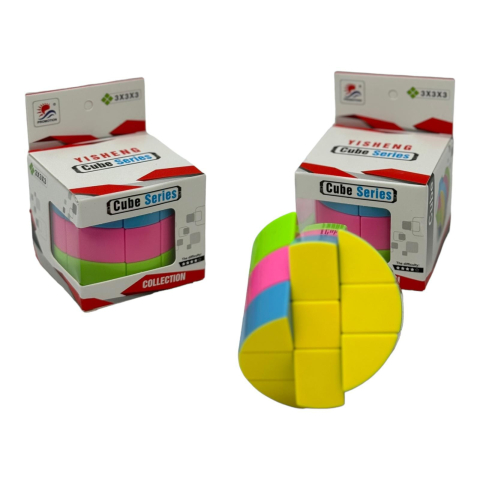 Cub Rubik rotund 3×3×3, multicolor, +3ani,   [1]
