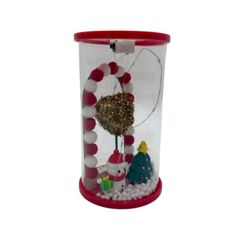 Cupola decorativa din sticla cu LED (om de zapada, brad)  17.5x11.5x11.5cm [2]