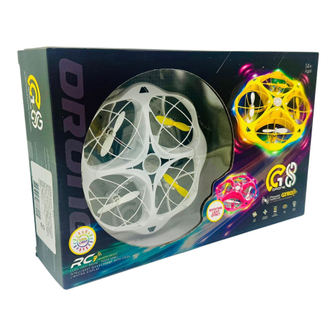Drona G18 cu lumini, telecomanda Bratara+ clasica, incarcare USB, 30×19×7cm, +14ani,   [3]