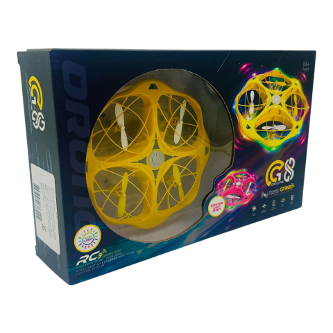 Drona G18 cu lumini, telecomanda Bratara+ clasica, incarcare USB, 30×19×7cm, +14ani,   [2]