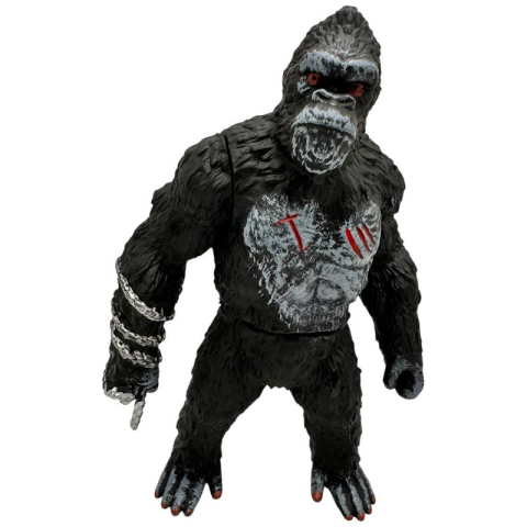Figurina gorila de jucarie 25cm – Model realist cu detalii, lant si semne de lupta, ideala pentru colectionari si joaca,  [2]