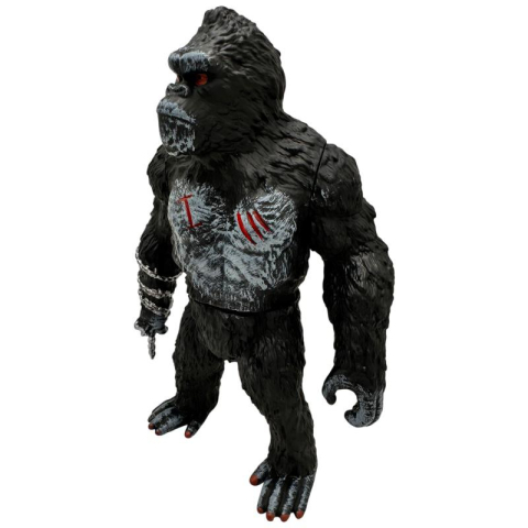 Figurina gorila de jucarie 25cm – Model realist cu detalii, lant si semne de lupta, ideala pentru colectionari si joaca,  [3]