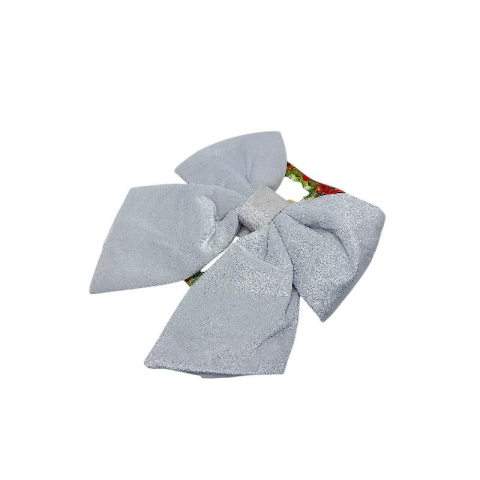 Fundita alba decorativa Craciun 23x21 cm – pentru usa, brad si coronite [1]