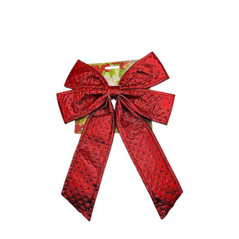 Articole pentru Craciun - Fundita rosie decorativa Craciun 30 cm 