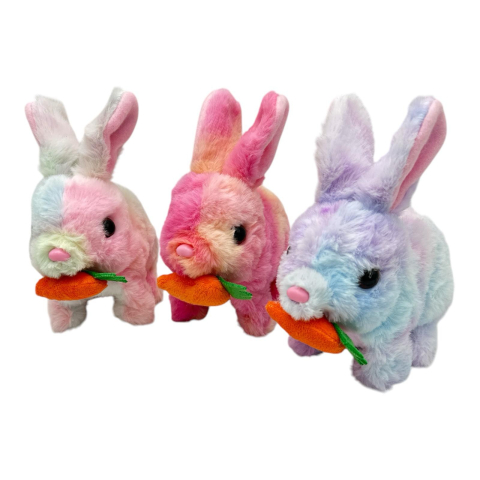 Iepuras Interactiv din Plus, cu Sunete si Lumini Multicolor – Jucarii Moale si Adorabile,  [1]