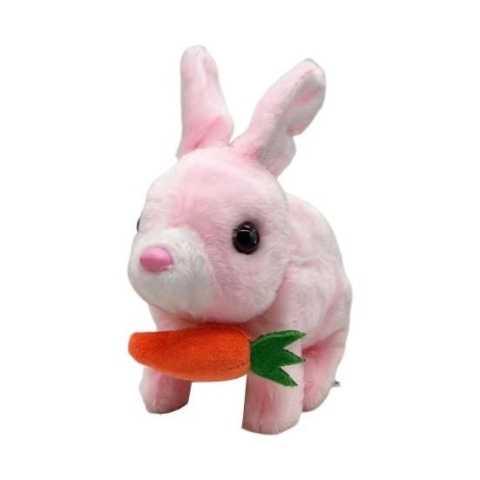 Iepuras Interactiv din Plus, cu Sunete si Lumini Multicolor – Jucarii Moale si Adorabile pentru Copii,  [1]