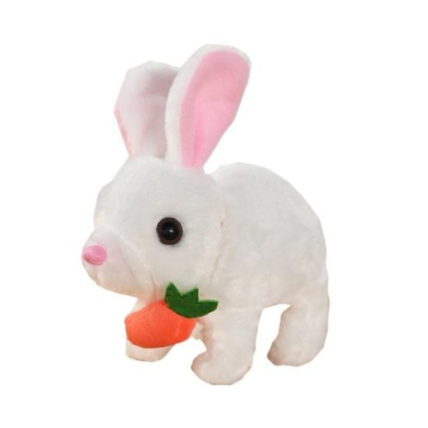 Iepuras Interactiv din Plus, cu Sunete si Lumini Multicolor – Jucarii Moale si Adorabile pentru Copii,  [4]