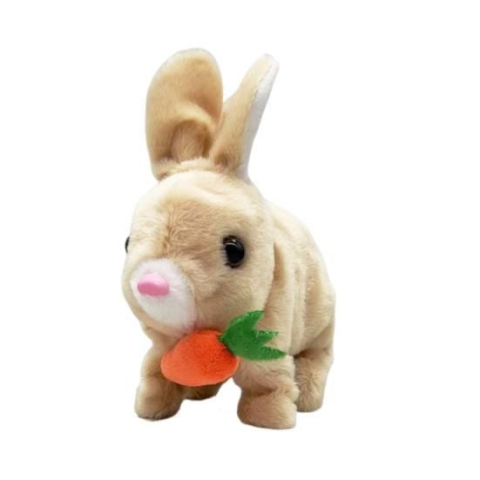 Iepuras Interactiv din Plus, cu Sunete si Lumini Multicolor – Jucarii Moale si Adorabile pentru Copii,  [2]