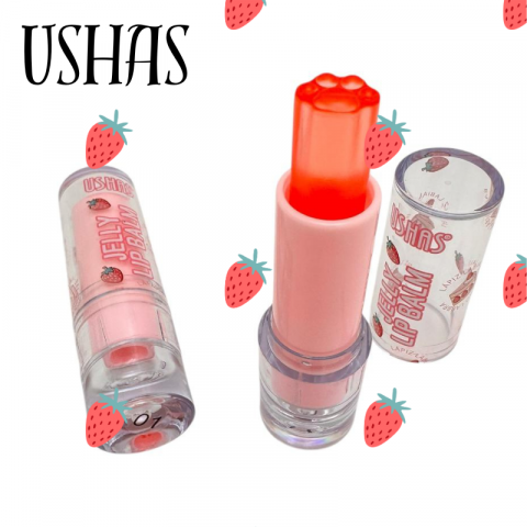 Ingrijire personala & Cosmetice - Jelly Lip Balm Ushas 02 cu aroma de CAPSUNI pentru buze moi si hidratate – BaoBao