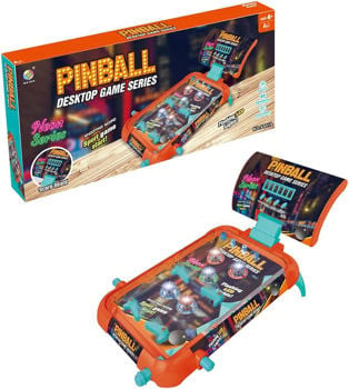 Jucarii educative si de creatie - Joc de masa PINBALL, cu lumini, afisaj electronic, 53.5×26×6cm, +3ani,  