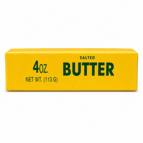 Jucărie Antistres Butter Squishy Auriu, 13cm - Squishy în Formă de Unt, Slow Rising, Super Moale [2]