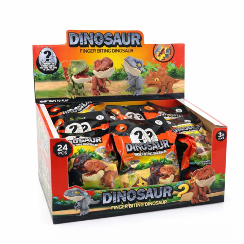 Jucarii antistres si senzoriale - Jucărie antistres din plastic, tip fidget, diverse dinozauri colorati