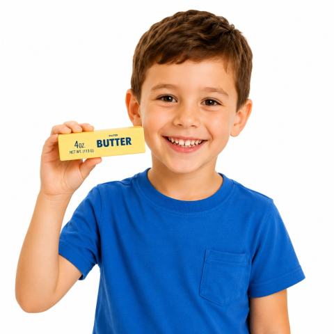 Jucarie antistres Squishy Butter 13.5 cm moale si pufoasa slow rising pentru copii [1]