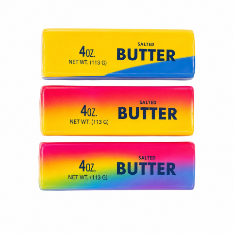 Jucarii antistres si senzoriale - Jucarie antistres Squishy Butter 13.5cm, moale si elastica, culoare aleatorie