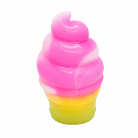 Jucarie antistres Squishy Ice Cream Cone 8cm, model inghetata colorata, culoare aleatorie [2]