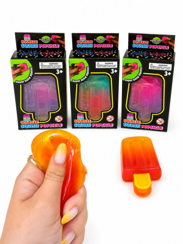 Jucarie antistres Squishy Popsicle, model inghetata pe bat, culoare aleatorie [1]
