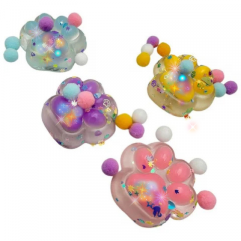 Jucarii Antistres Squishy - Jucarie antistres tehnica model PINCH FAMILY cu LED forma labuta dimensiuni 5x6 cm greutate 100g, BaoBao