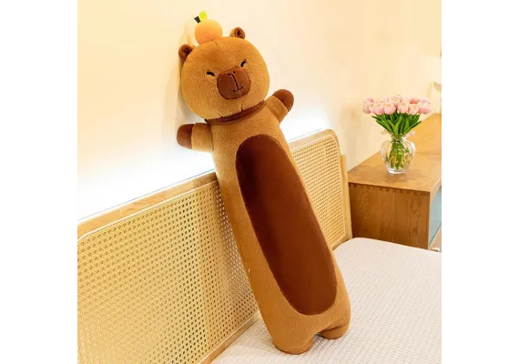 Jucarii de plus - Jucarie din plus Capibara draguta, 70cm, 