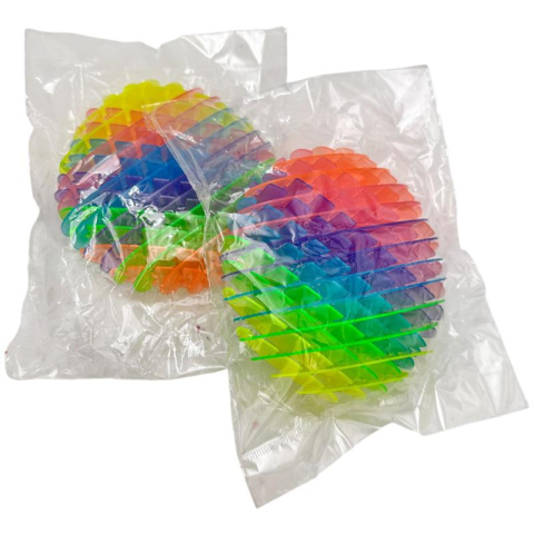 Jucarie flexibila colorata din plastic – model extensibil si pliabil, 12 cm, antistres si creativa pentru copii,  [3]