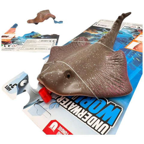 Jucarie Pisica de Mare Realista – 21.5 cm, Animal Acvatic Interactiv, Figurina Subacvatica pentru Copii 3+,  [2]