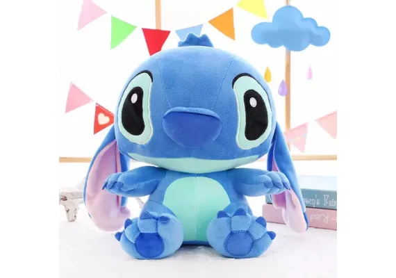 Jucarii de plus - Jucărie Plus Animaluț Adorabil Albastru Gigant – 40×35 cm, Ideal pentru Îmbrățișări 