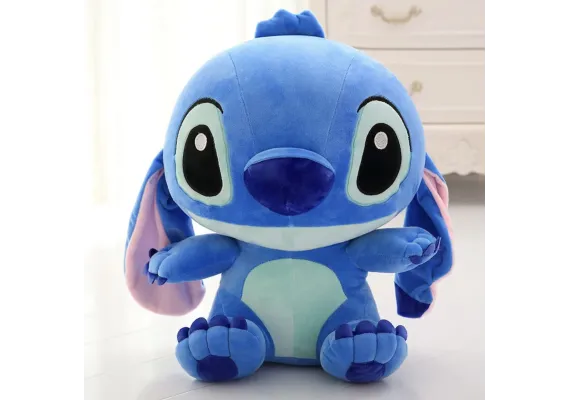 Jucarii de plus - Jucărie Plus Animaluț Adorabil Albastru Gigant – 55×40 cm, Ideal pentru Îmbrățișări 