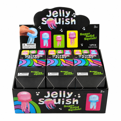 Jucarii antistres si senzoriale - Jucarie Squishy Meduza Antistres 9 cm, Slow Rising, Culoare Aleatorie