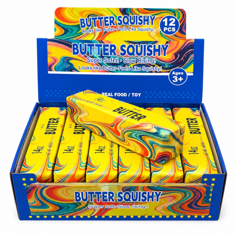 Jucarii antistres si senzoriale - Jucarie Squishy Unt Antistres Slow Rising 24cm, Super Soft, Relaxare si Fidget Toy