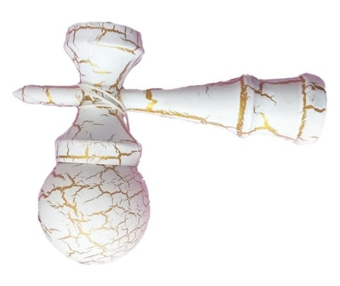 Kendama - Kendama din lemn 18 cm, cracked– model clasic cu design crapat, ALBA