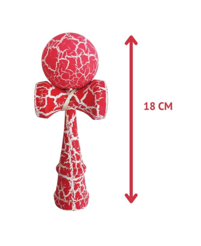 Kendama din lemn 18 cm, cracked– model clasic cu design crapat, suprafata antialunecare [1]