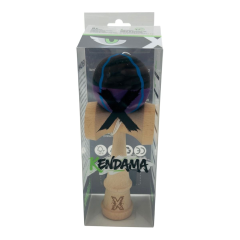 Kendama X din lemn natural, bila soft touch, culori combinate, ambalaj individual, en-gros [1]